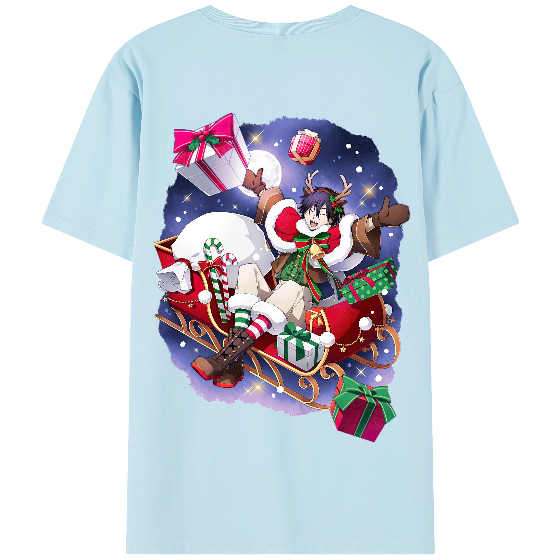 （画像用） 文豪ストレイドッグス Bungo Stray Dogs 綿100％半袖Tシャツ（背面プリント）
